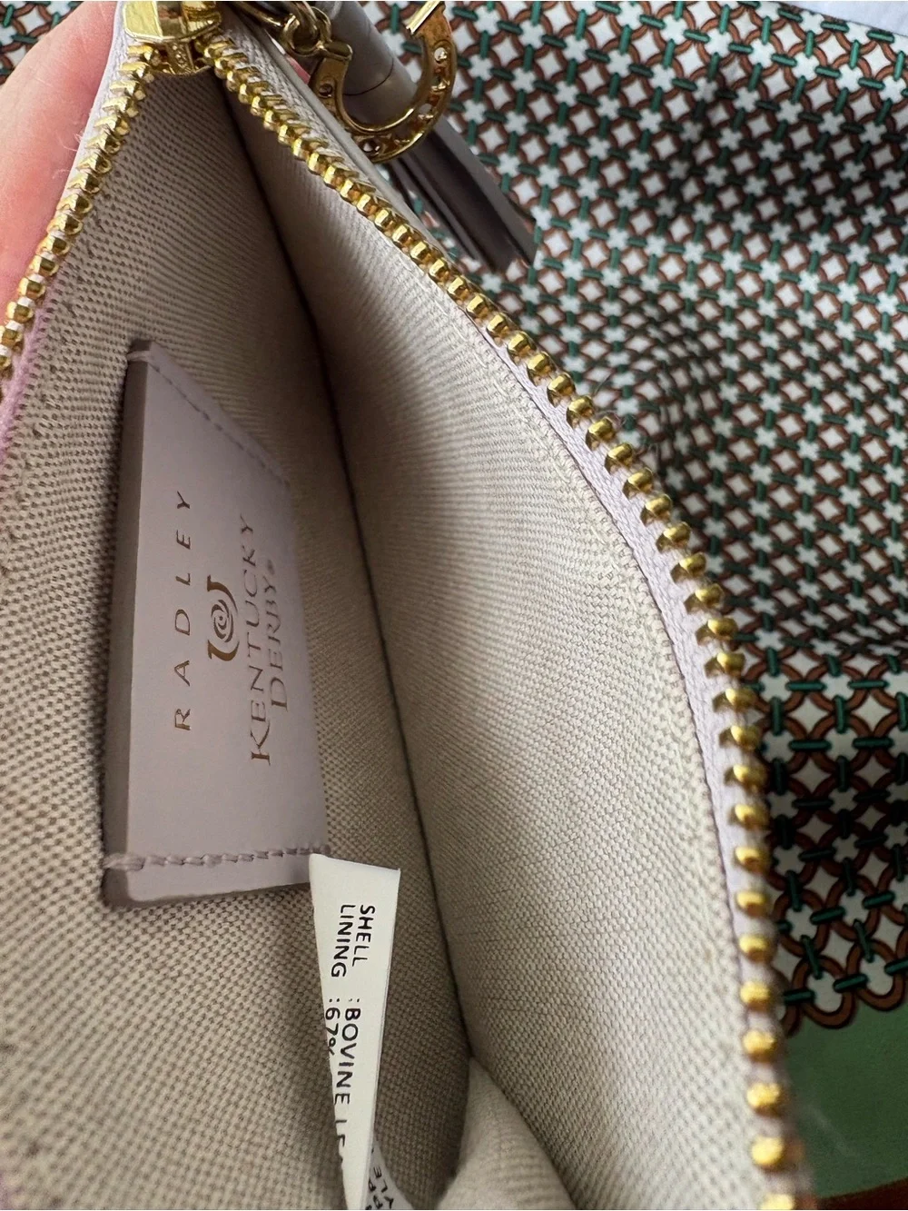 RADLEY LONDON Pale Lilac Leather Coin & Card Pouch KENTUCKY DERBY
